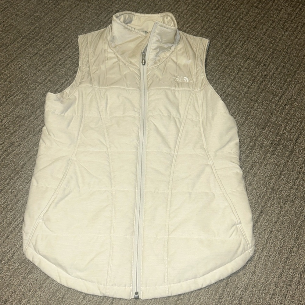 Cream North Face Vest
